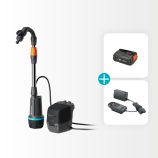 Gardena akutoitega tünnipump 2400 ComfAuto 18V P4A komplekt