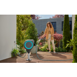 Gardena terrassikast voolikule RollUp S, 15 m voolik, türkiissinine, automaatne kerimine