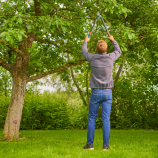Gardena kahe teraga oksakäärid TeleCut Pro S, teleskoopilised oksakäärid värskele puidule