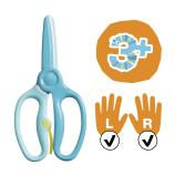 Fiskars treeningkäärid, türkiissinine 3+ 1064068