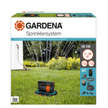 Gardena täiskomplekt väljatõmmatava neljakülgse vihmutiga OS 140