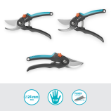 Gardena aiakäärid PremiumCut Flex, kahe teraga, aiakäärid, rohelise puidu lõikamiseks, 24 mm