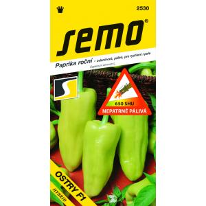 Seemned Roheline terav pipar F1 Ostry F1 kiire põld 15s SHU 650